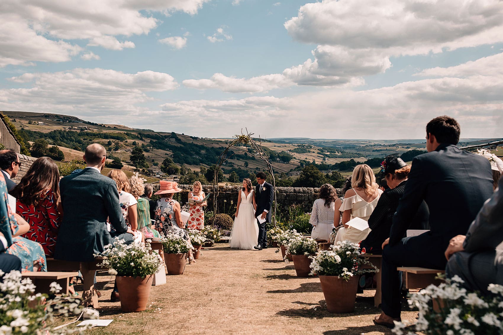 outdoor wedding ceremony Yorkshire