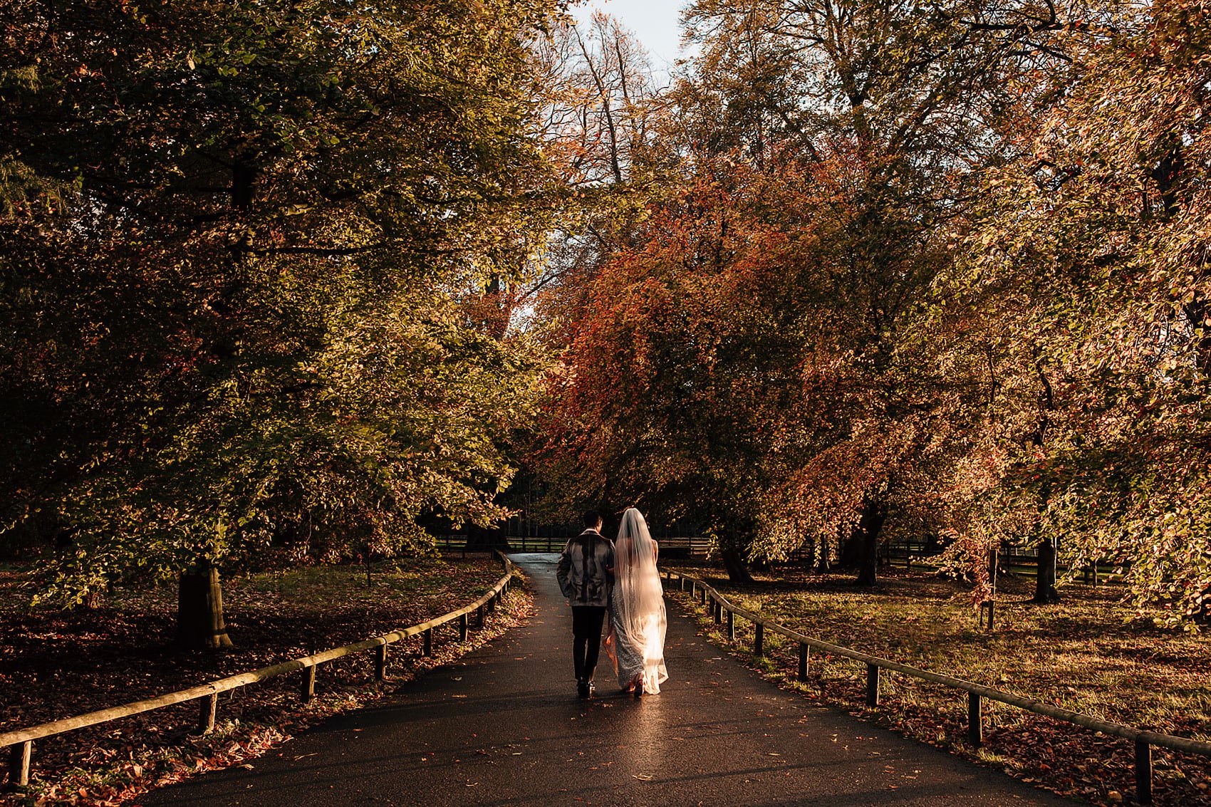 autumnal glamorous wedding Middleton Lodge