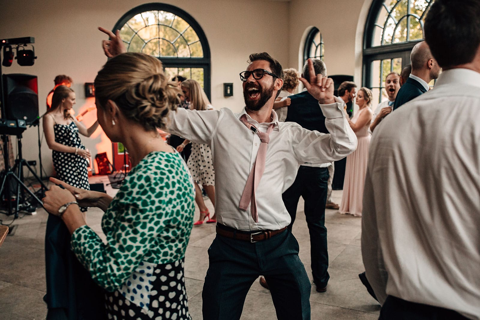 the dance-floor wedding photography Middleton Lodge Yorkshire