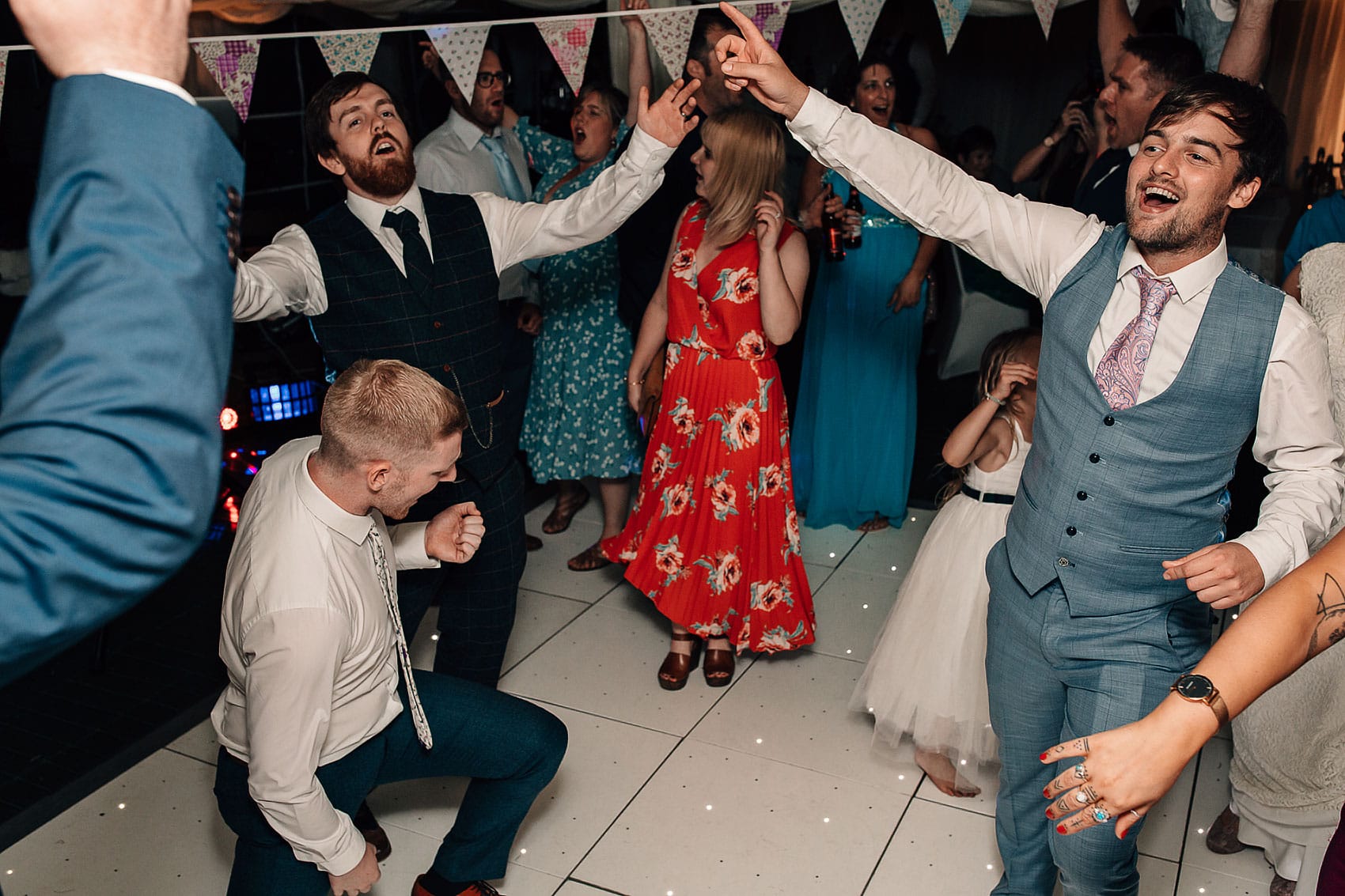 North Yorkshire barn wedding dance-floor