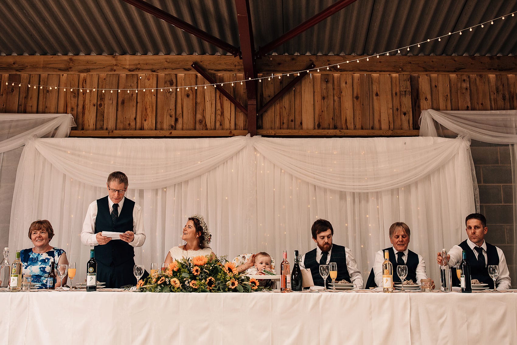 Yorkshire farm barn wedding photography