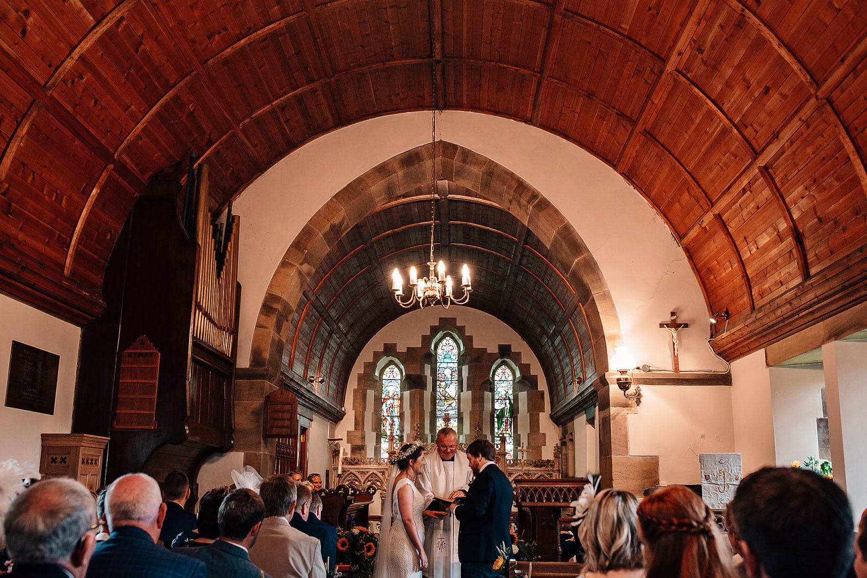 Yorkshire wedding photography village church