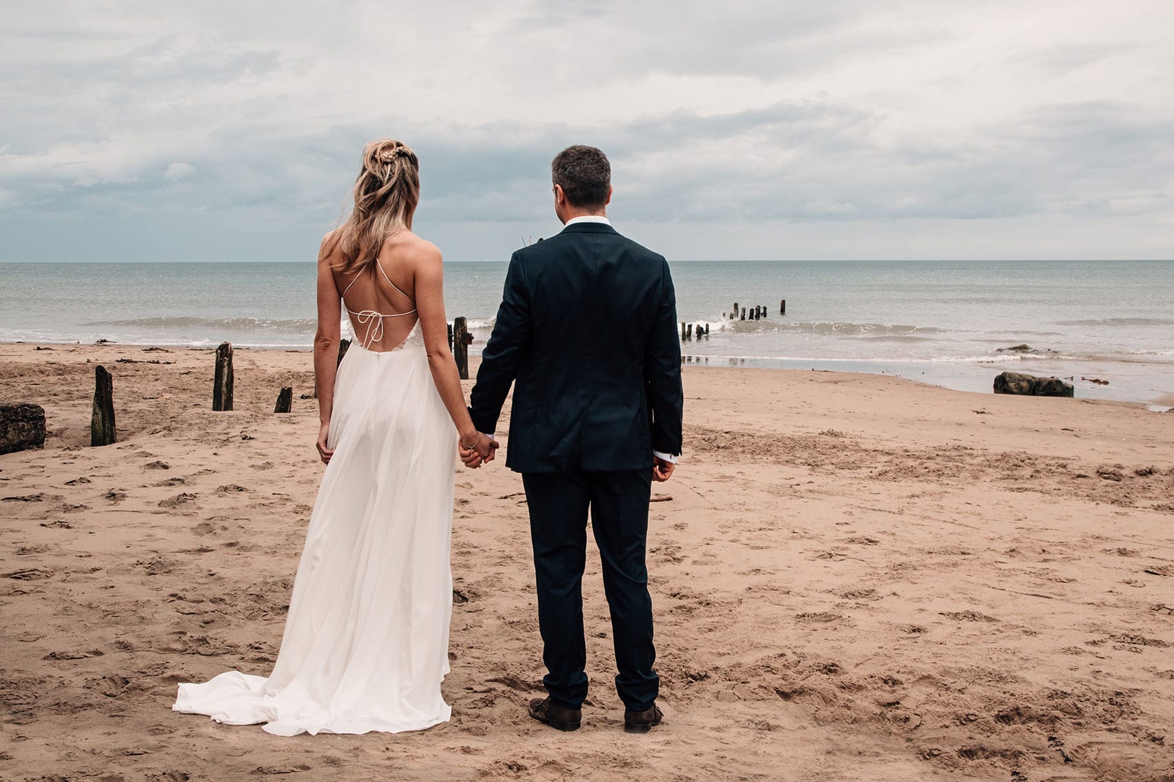 beach wedding photographer Yorkshire