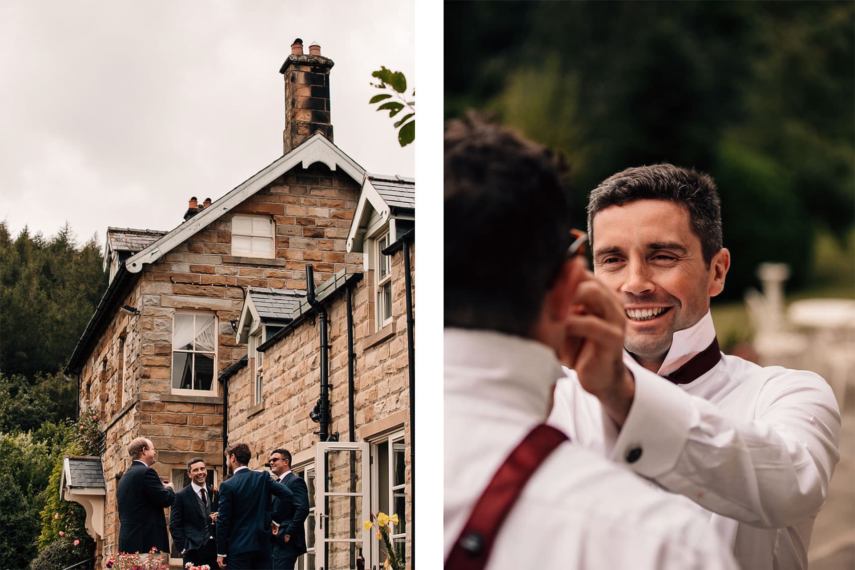 grooms preparations photography